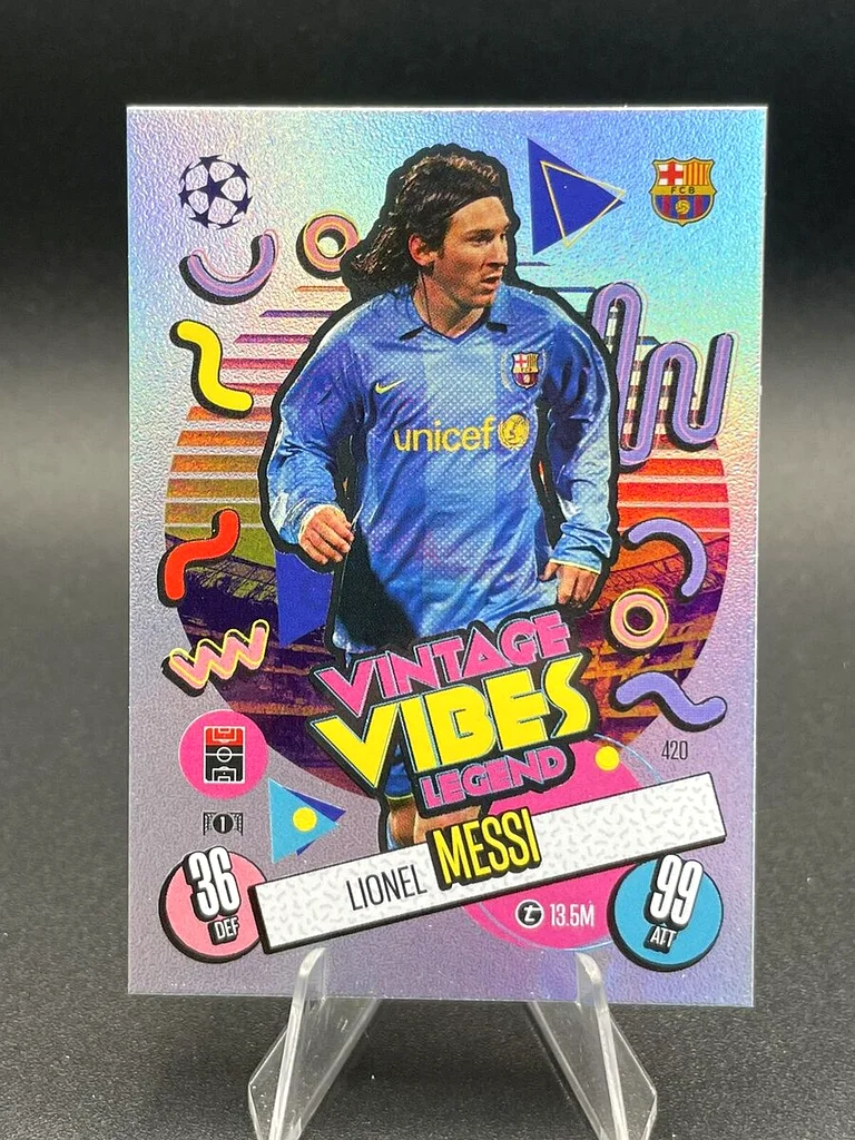 Messi Vintage vibes legend card (TOPPS)632108783348511126
