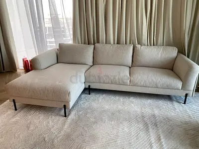 the loom lshape sofa beige __