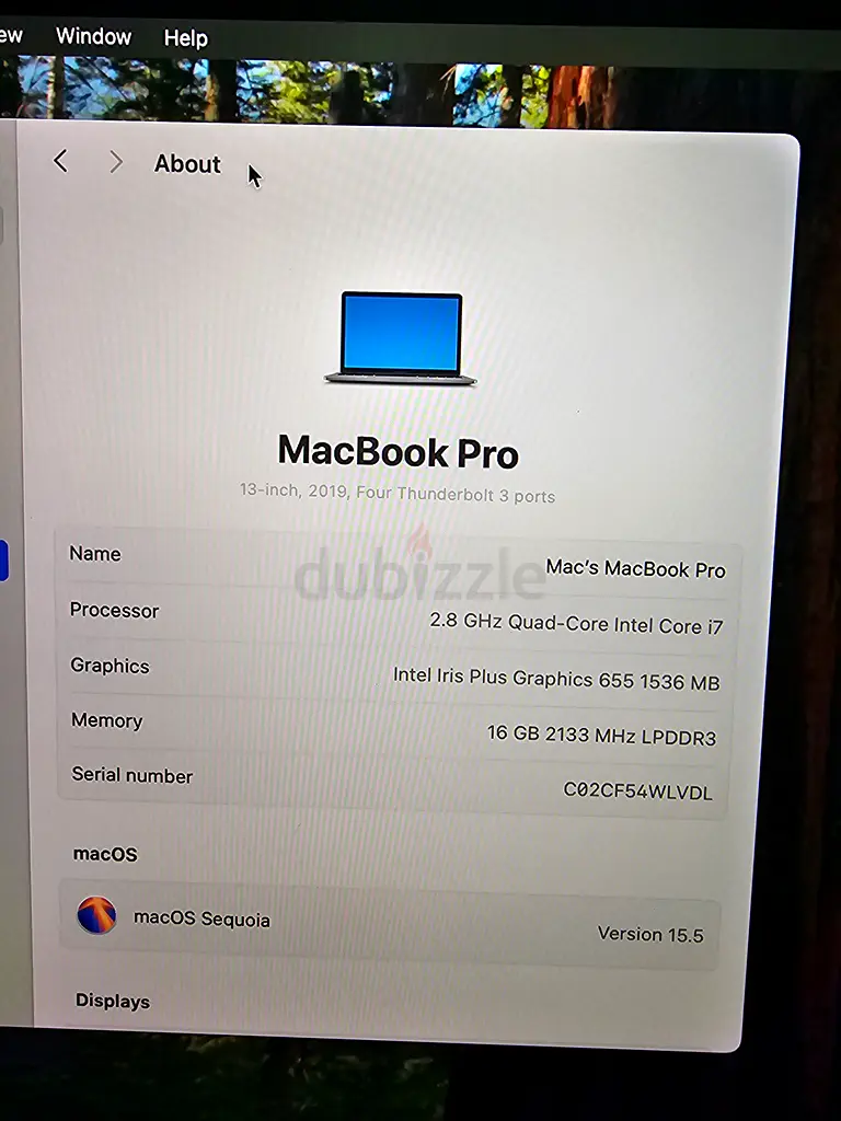 Macbook Pro i7 13 Inch for Sale63256077389953111
