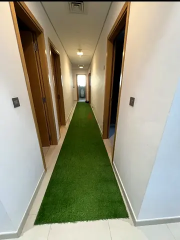 Vibrant Green Artificial Grass Carpet for Home Décor Corridor and Balcony