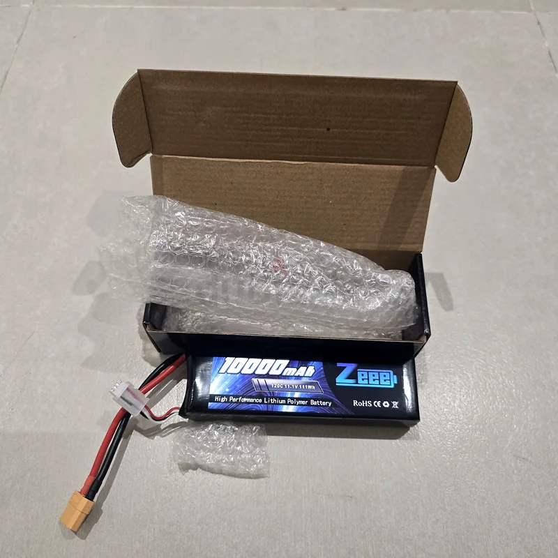 بطارية ليثيوم بوليمر Zeee 3S سعة 10000 مللي أمبير في الساعة، 11.1 فولت، 120C مع موصل XT90، بغطاء لين، للسيارات والقوارب التحكم عن بعد632267868400661124