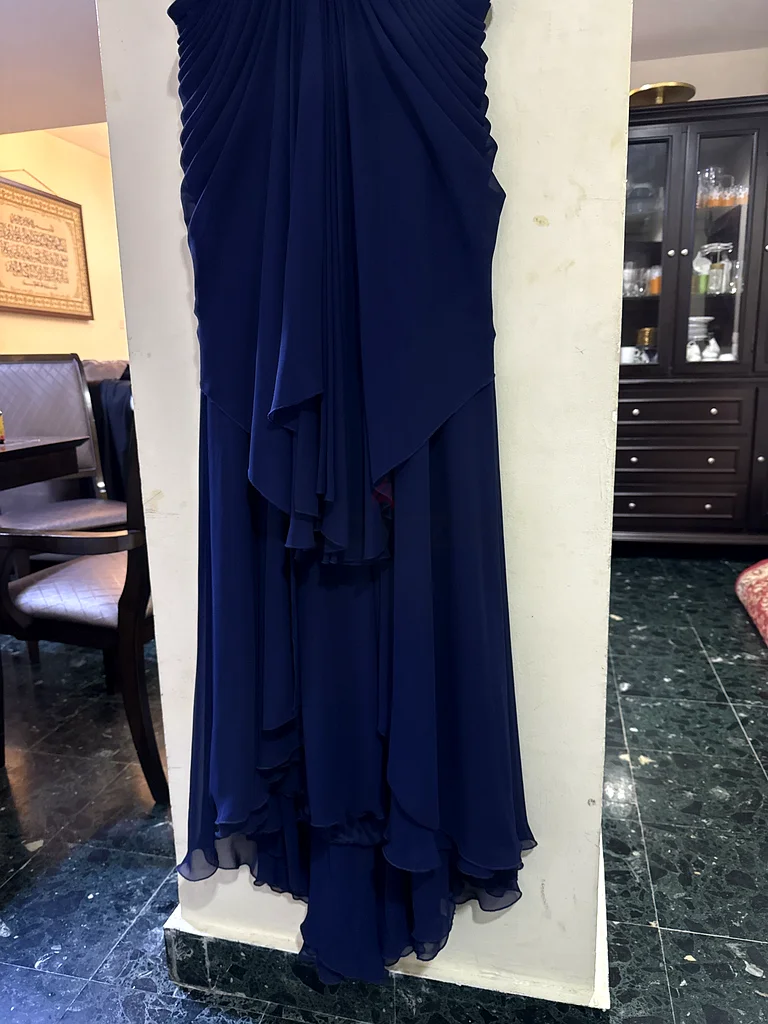 Elegant Navy Evening Dress - Perfect for Any Occasion!63238585936643112