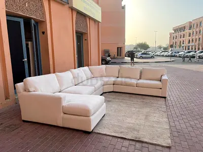 Cratebarrel axis large u shape sofa