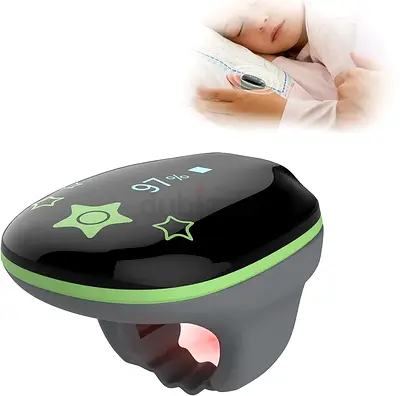 Wellue KidsO2 Ring Wearable Health Monitor, Childrens Bluetooth Sleep Monitor with Notification
