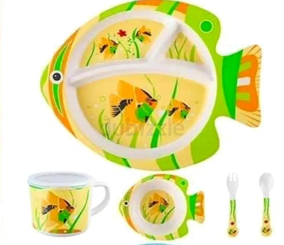 Kids Dinnerware Set (Yellow/Green)