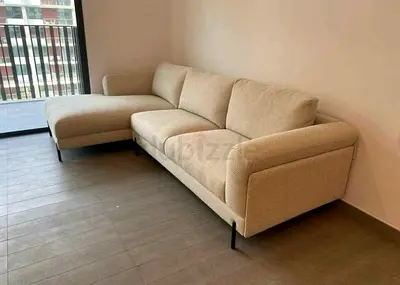 the loom lshape sofa beige like a brand new