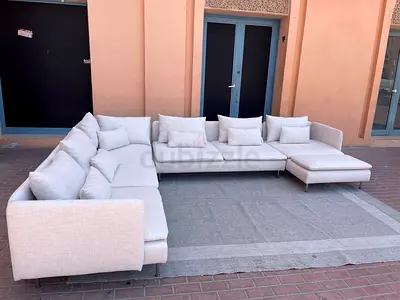 Ikea soderhamn large u shape sofa beige