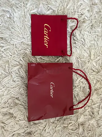 Small shopping paper bags by Cartier