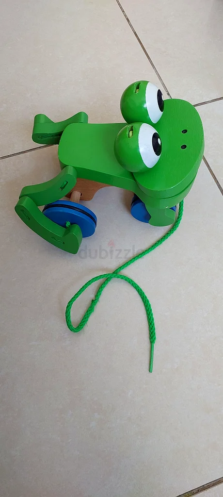 Adorable Pull-Along Frog and Stuffed Toy63205355649666111