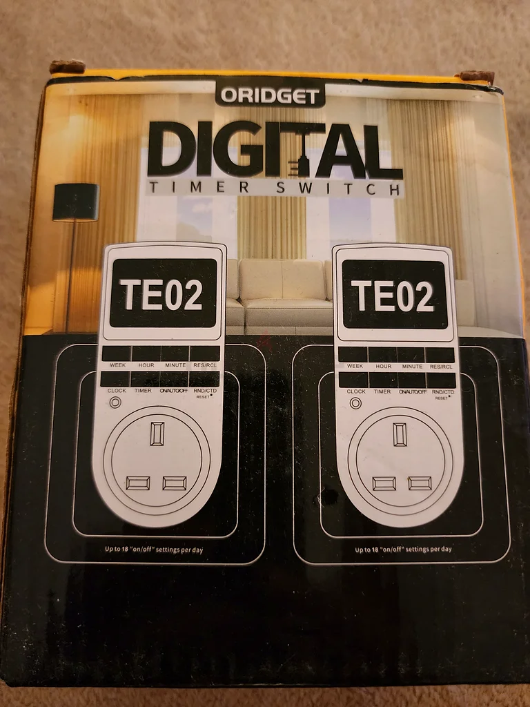 Digital Electrical Timer Plug Socket with 18 On-Off Programs, Countdown and Security Random Mode for63258659503745112
