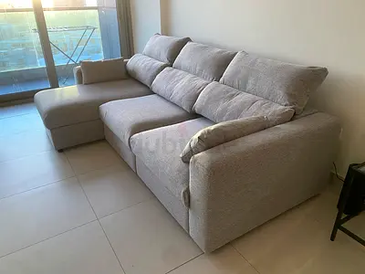 Selling Ikea eskilstuna L shape sofa bed Light Grey