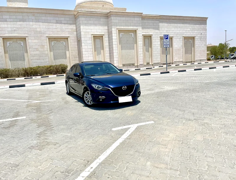 Stunning Dark Blue Mazda 3, 2016 GCC Top Option, Low Milage, Sunroof, Original Paint, No Accident63135491848707111