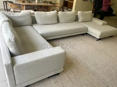 High quality large u shape sofa feathers filled cushions