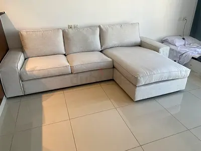 Selling Ikea kivik L shape sofa neat and clean Beige