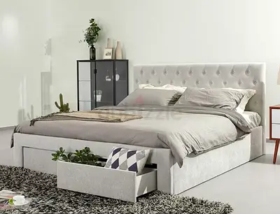 Stylish Modern Bed Frame with Storage