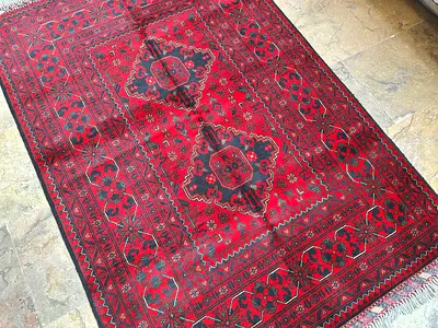 102 x 153 cm | new Handmade Fine Turkmen Carpet Biljik Quality