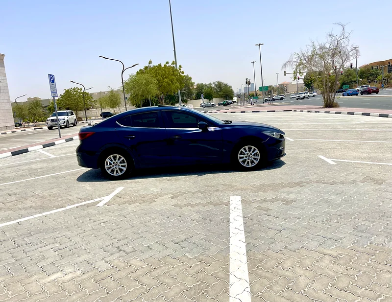 Stunning Dark Blue Mazda 3, 2016 GCC Top Option, Low Milage, Sunroof, Original Paint, No Accident63135491848707113
