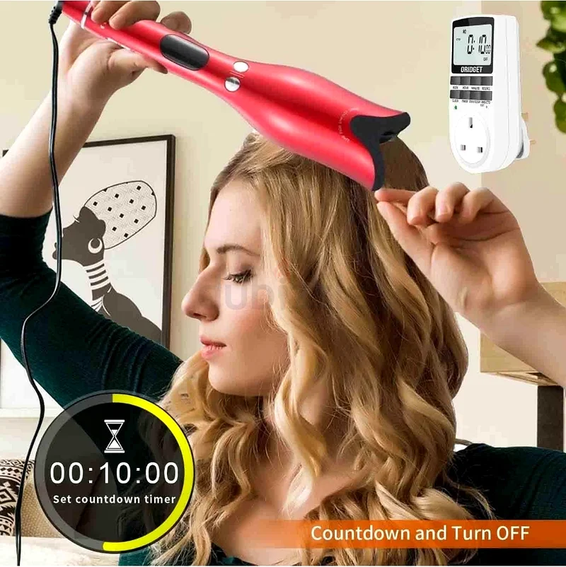 Digital Electrical Timer Plug Socket with 18 On-Off Programs, Countdown and Security Random Mode for63258659503745111