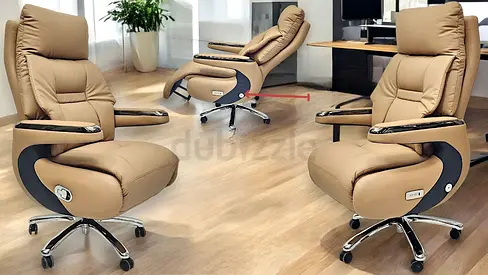 Executive revolving recline chair electric