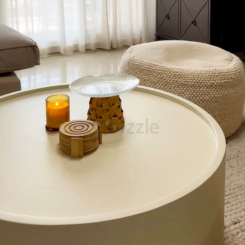 Micro-Cement Round Coffee Table63179863174530112