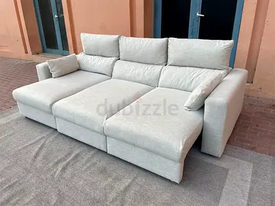 IKEA Eskilstuna L shape sofa bed Beieg