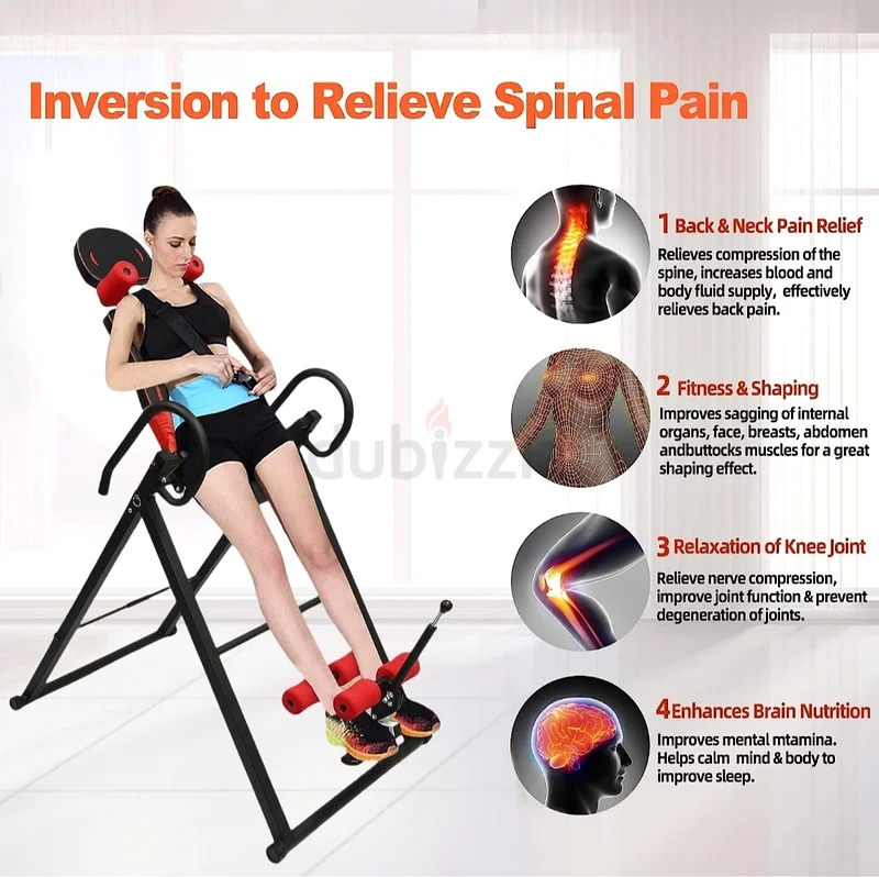 Sleek Silink Workout Bench - Your Fitness Companion! جهاز علاج الديسك طاولة الجاذبية63170412392194114