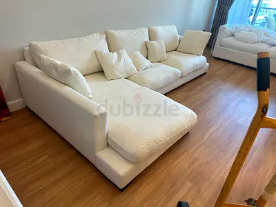 Camerich feather filled lshape sofa like a brand new