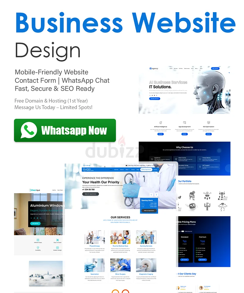 Business Website Design Start 200 AED / Per Month Only632183220689951128