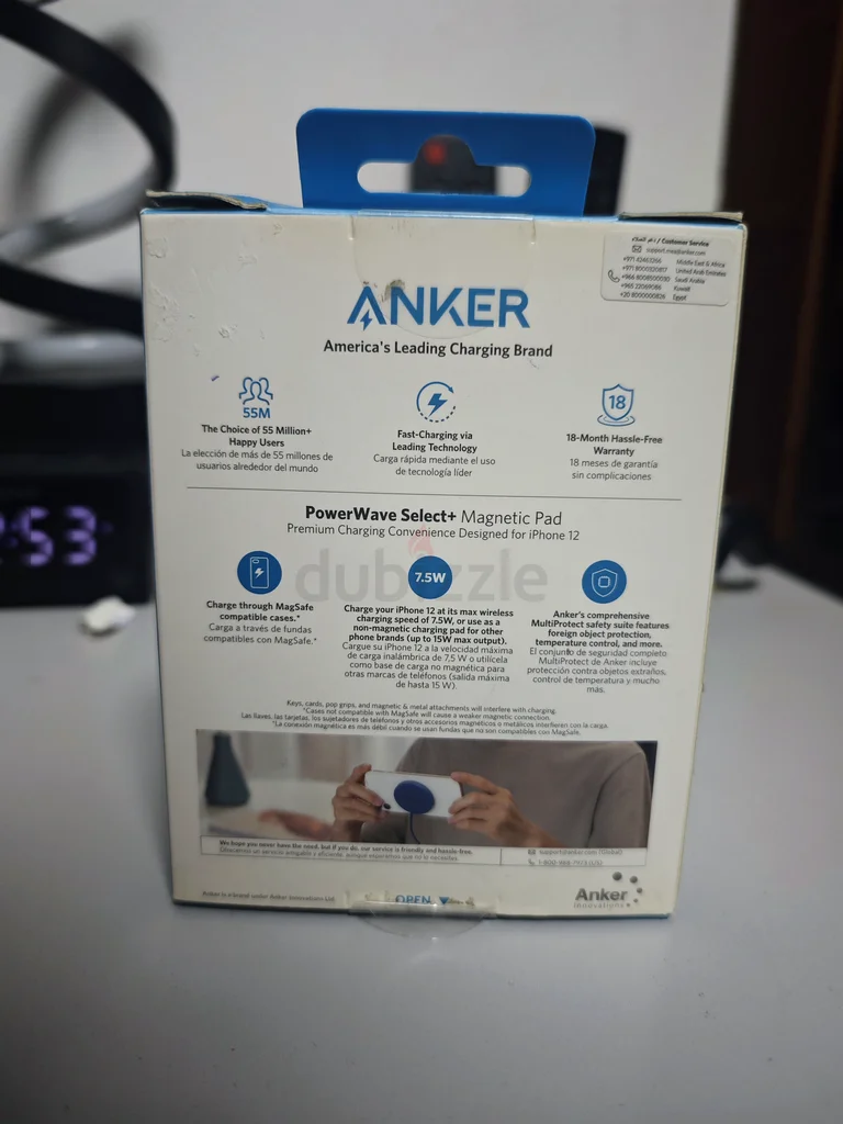 وسادة شحن Anker مغناطيسية بمنفذ USB-C - باور ويف سيليكت+63262934540417111