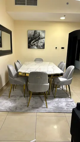 Dining set with 8 chairs