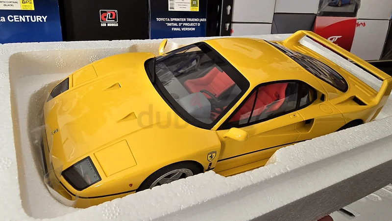 Rare 1/18 Scale Gt Spirit Yellow Ferrari F40 Model - Perfect for Collectors!632233517721611119