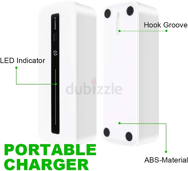 Morecevse EV Charger Type 2 10A UK plug EV Charging Cable Portable Charger Box 2.2KW 6m63263524285442112