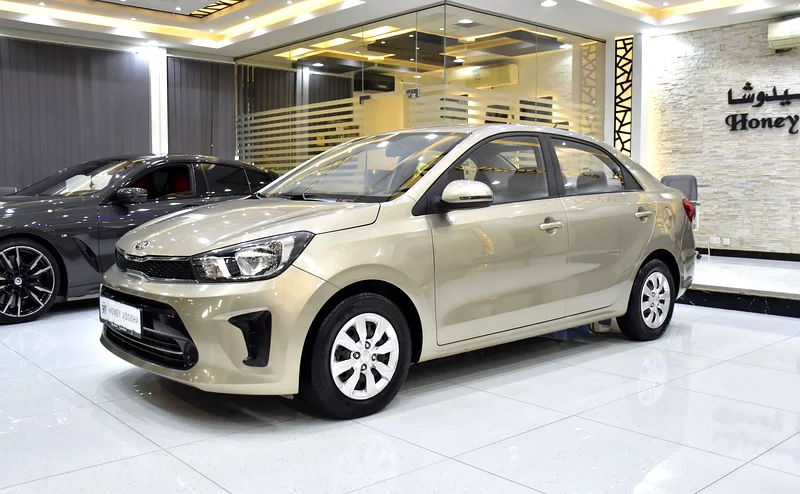 AED 470 EMI at 0% DP | KIA Pegas (2021 Model) in Beige/Gold Color GCC Specs63170837080193111