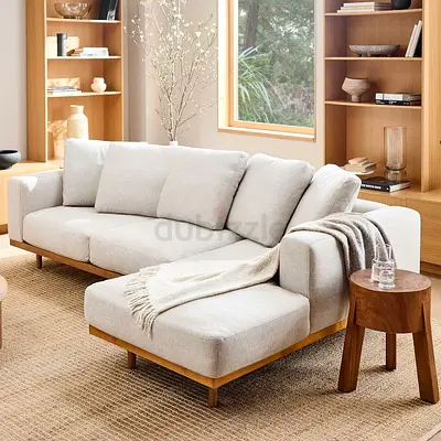West elm Newport feathers filled L shape sofa
