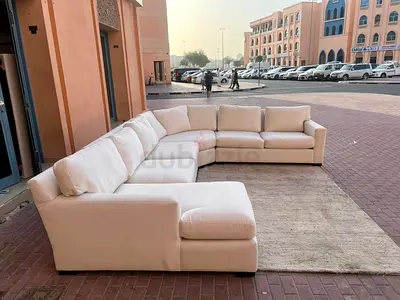 GREAT CONDITION CRATE AND BARREL USHAPE SOFA
