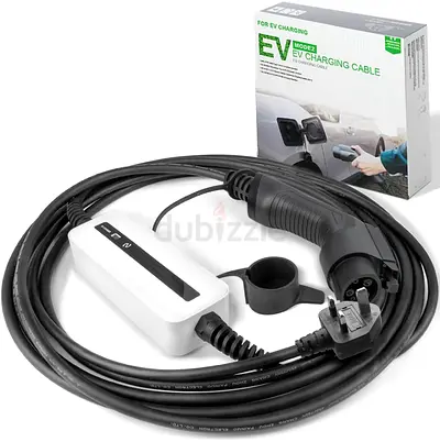 Morecevse EV Charger Type 2 10A UK plug EV Charging Cable Portable Charger Box 2.2KW 6m