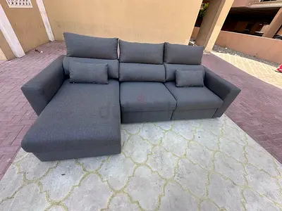 IKEA Eskilstuna L Shape Sofa Bed Dark grey