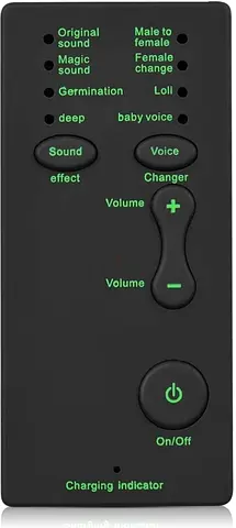 Voice Changer, Portable Mini Voice Changer Device with 7 Different Voice, Handheld Microphone