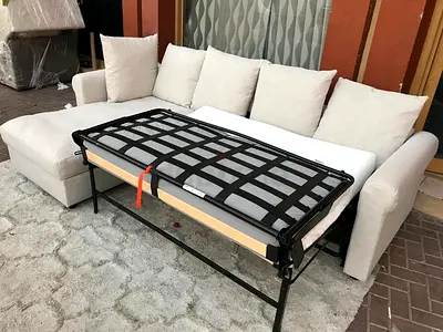 lshape ikea gronlid sofa bed beige