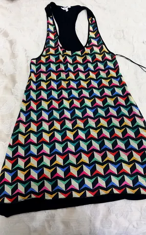 Vibrant Geometric Pattern Summer Dress