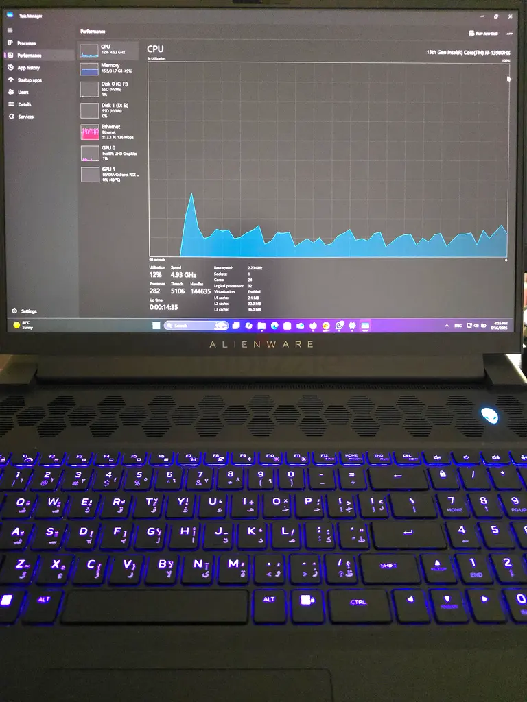 Alienware M18 RTX 4090 gaming laptop63255525475971112