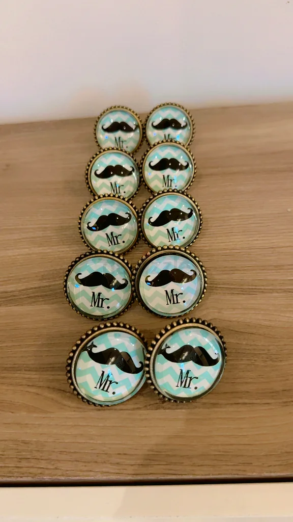 Whimsical Mr. Mustache door knob for Cupboard, drawers, door63189113115906114