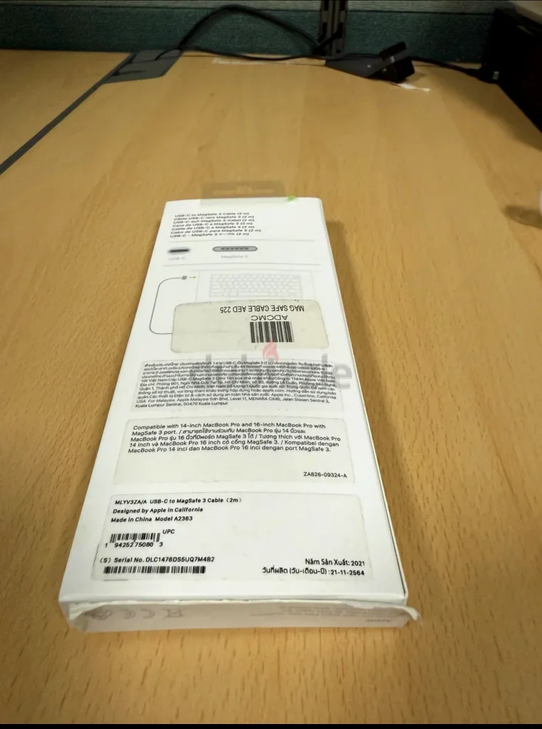 Authentic Apple USB-C to MagSafe 3 Cable (2m) 140W Magnetic Charging Cable63260217193987111