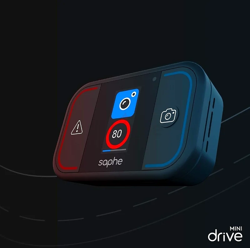 Saphe Drive Mini Traffic Alarm, Speed Camera Detection and Warning System for Car with Colour63263524333827113