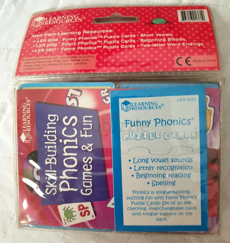 Funny Phonics Long Vowels Puzzle Cards, Brand New63226786382593111