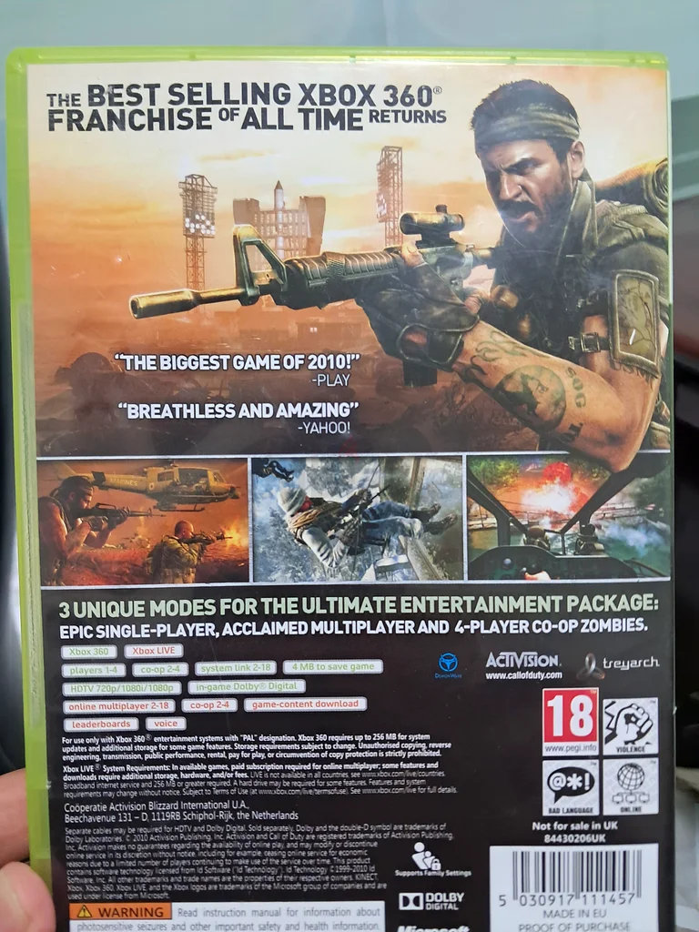 Epic Warfare Awaits: Call of Duty Black Ops for Xbox 36063228311282819111