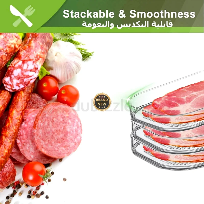 2136 - CENXI Meat Container for Fridge, Bacon and Lunch Meat Container for Refrigerator, Meal Prep63211907741313114