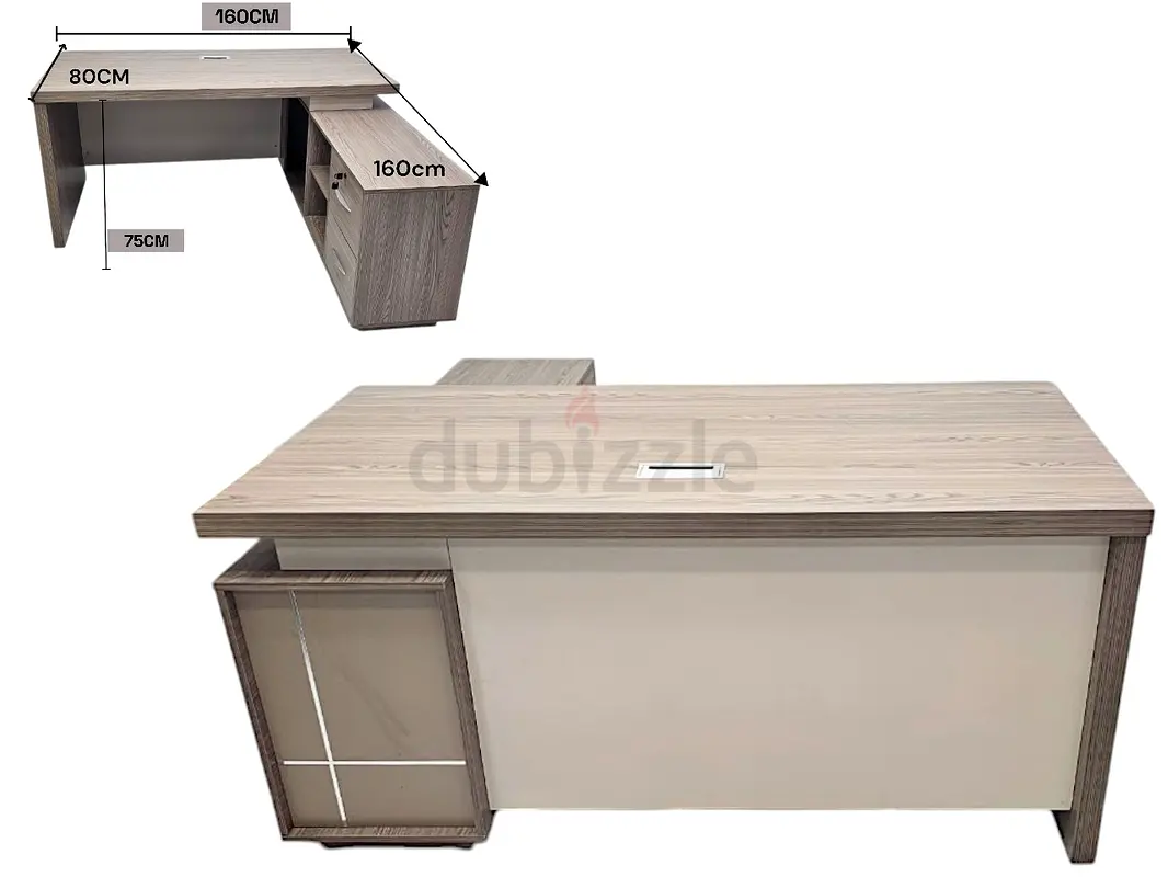 L shape manager table