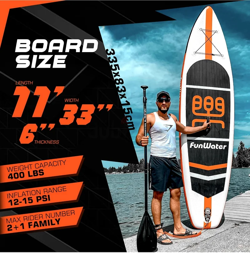 FunWater Inflatable Paddleboard Set for Thrilling Water Adventures!63170414014209111