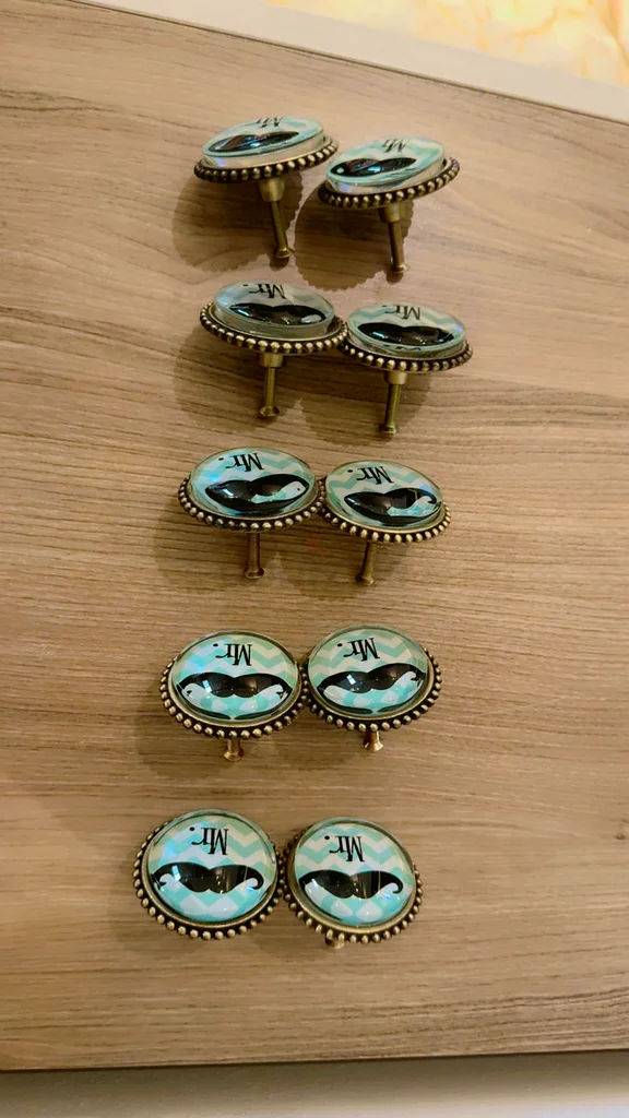 Whimsical Mr. Mustache door knob for Cupboard, drawers, door63189113115906112